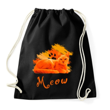 PRINTFASHION meow - Sportzsák, Tornazsák - Fekete tornazsák