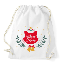 PRINTFASHION Meowy Catmas - Sportzsák, Tornazsák - Fehér tornazsák