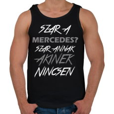 PRINTFASHION Mercedes  - Férfi atléta - Fekete