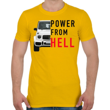 PRINTFASHION Mercedes G - Férfi póló - Sárga férfi póló