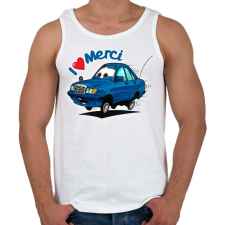 PRINTFASHION merci - Férfi atléta - Fehér atléta, trikó