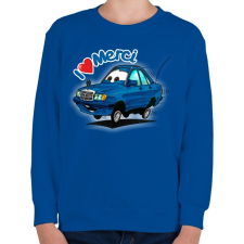 PRINTFASHION merci - Gyerek pulóver - Királykék gyerek pulóver, kardigán