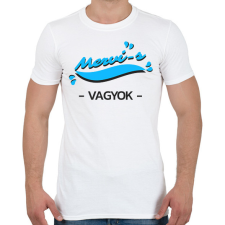 PRINTFASHION Merci-s vagyok autós póló - Férfi póló - Fehér férfi póló