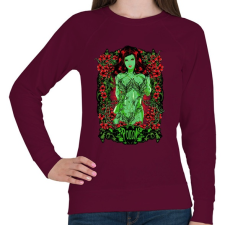 PRINTFASHION Méreg - Női pulóver - Bordó női pulóver, kardigán