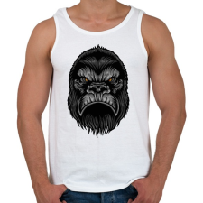 PRINTFASHION Mérges Gorilla - Férfi atléta - Fehér atléta, trikó