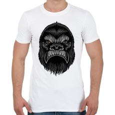 PRINTFASHION Mérges Gorilla - Férfi póló - Fehér