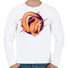 PRINTFASHION Mérges mókus - Férfi pulóver - Fehér férfi pulóver, kardigán