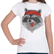 PRINTFASHION Mérges mosómedve - Női póló - Fehér női póló