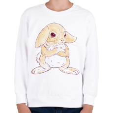 PRINTFASHION Mérges nyuszi - Gyerek pulóver - Fehér