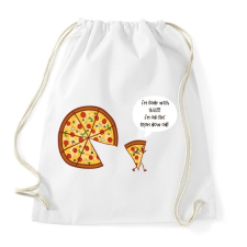 PRINTFASHION Mérges pizza - Sportzsák, Tornazsák - Fehér tornazsák