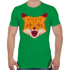 PRINTFASHION Mérges róka - Férfi póló - Zöld férfi póló