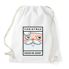 PRINTFASHION Mérges Télapó - Sportzsák, Tornazsák - Fehér tornazsák