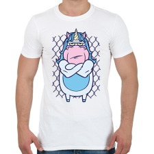 PRINTFASHION Mérges unikornis - Férfi póló - Fehér férfi póló