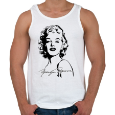 PRINTFASHION merilyn monroe - Férfi atléta - Fehér atléta, trikó