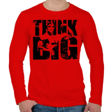 PRINTFASHION Merj nagyot álmodni - Férfi hosszú ujjú póló - Piros férfi póló