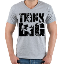 PRINTFASHION Merj nagyot álmodni - Férfi V-nyakú póló - Sport szürke férfi póló