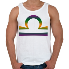 PRINTFASHION Mérleg - Férfi atléta - Fehér atléta, trikó