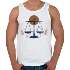 PRINTFASHION Mérleg - Férfi atléta - Fehér