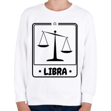 PRINTFASHION mérleg - Gyerek pulóver - Fehér gyerek pulóver, kardigán