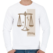 PRINTFASHION Mérleg horoszkóp - Férfi pulóver - Fehér női pulóver, kardigán