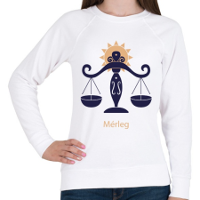 PRINTFASHION Mérleg minta - Női pulóver - Fehér női pulóver, kardigán