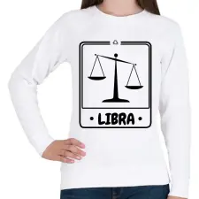 PRINTFASHION mérleg - Női pulóver - Fehér női pulóver, kardigán