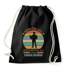 PRINTFASHION Mérnök apa - Sportzsák, Tornazsák - Fekete tornazsák