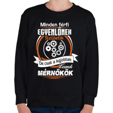 PRINTFASHION Mérnökök - Gyerek pulóver - Fekete gyerek pulóver, kardigán