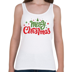 PRINTFASHION Merry Christmas - Boldog karácsonyt - Női atléta - Fehér