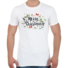 PRINTFASHION Merry Christmas - Férfi póló - Fehér