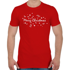 PRINTFASHION Merry Christmas  - Férfi póló - Piros
