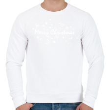 PRINTFASHION Merry Christmas - Férfi pulóver - Fehér férfi pulóver, kardigán