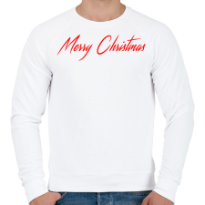 PRINTFASHION Merry Christmas - Férfi pulóver - Fehér férfi pulóver, kardigán
