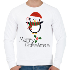 PRINTFASHION Merry Christmas - Férfi pulóver - Fehér férfi pulóver, kardigán