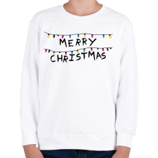 PRINTFASHION Merry Christmas - Gyerek pulóver - Fehér