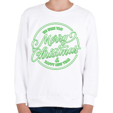 PRINTFASHION Merry Christmas - Gyerek pulóver - Fehér gyerek pulóver, kardigán
