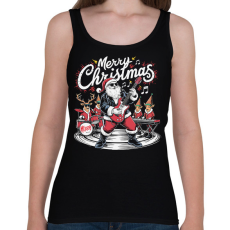 PRINTFASHION Merry Christmas - Női atléta - Fekete