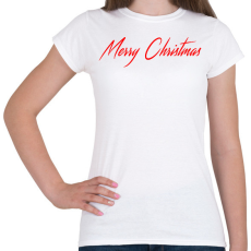 PRINTFASHION Merry Christmas - Női póló - Fehér