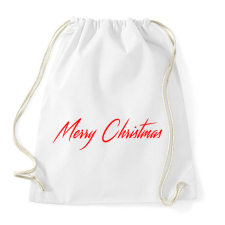 PRINTFASHION Merry Christmas - Sportzsák, Tornazsák - Fehér tornazsák