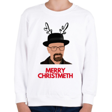 PRINTFASHION Merry Christmeth - Gyerek pulóver - Fehér gyerek pulóver, kardigán