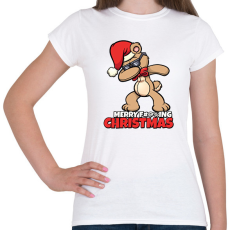 PRINTFASHION MERRY FUCKING CHRISTMAS - Női póló - Fehér