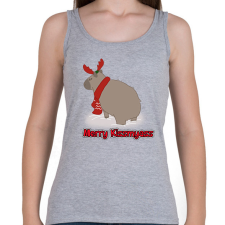 PRINTFASHION Merry Kiss my ass capybara - Női atléta - Sport szürke női trikó