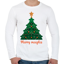 PRINTFASHION Merry meeples - Férfi hosszú ujjú póló - Fehér férfi póló