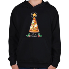 PRINTFASHION Merry Pizzamas fehér - Gyerek kapucnis pulóver - Fekete gyerek pulóver, kardigán