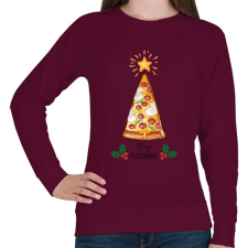 PRINTFASHION Merry Pizzamas - Női pulóver - Bordó női pulóver, kardigán