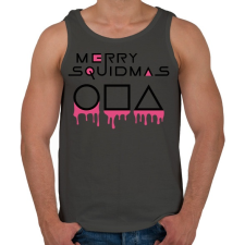 PRINTFASHION Merry Squidmas jelek - Férfi atléta - Sötétszürke atléta, trikó