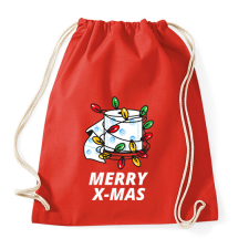 PRINTFASHION MERRY X-MAS 3 - Sportzsák, Tornazsák - Piros tornazsák