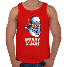 PRINTFASHION MERRY X-MAS - Férfi atléta - Piros