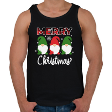 PRINTFASHION merry xmas - Férfi atléta - Fekete