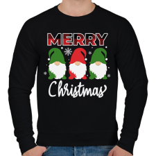 PRINTFASHION merry xmas - Férfi pulóver - Fekete férfi pulóver, kardigán